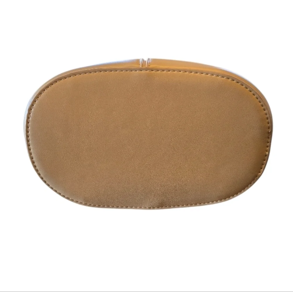 Antik Kraft Beige Tan Faux Leather Hobo Shoulder Bag